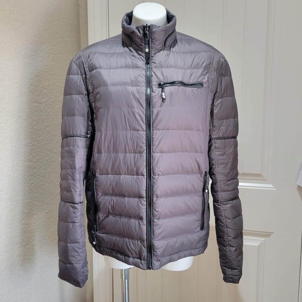 bh2o Sportswear Jacket Sz LARGE Down Reversible Ultimate Performance Gray/Black